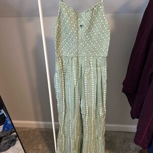 Sincerely Jules Light Green Patterned Jumpsuit
